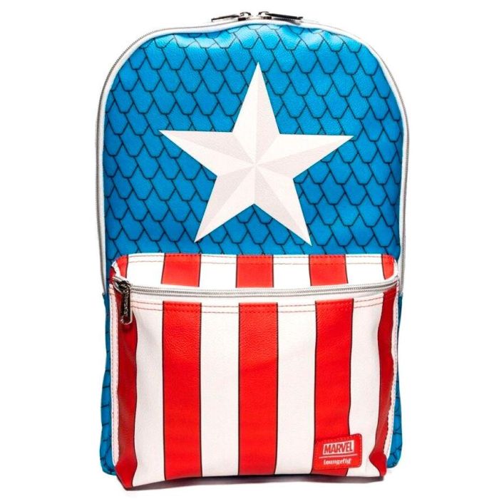Mochila + pin Capitan America Marvel Loungefly 45cm 1