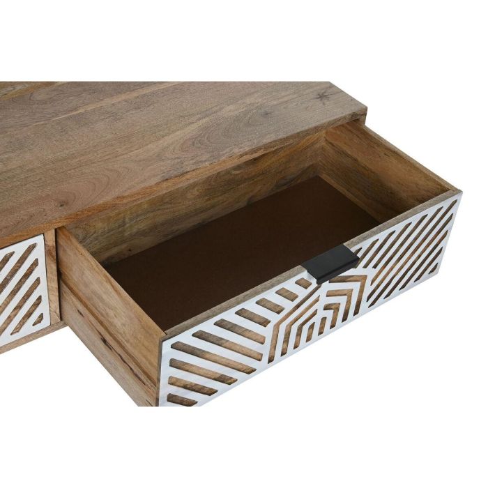 Mesa de Centro Home ESPRIT Blanco Madera de mango 115 x 60 x 40 cm 4