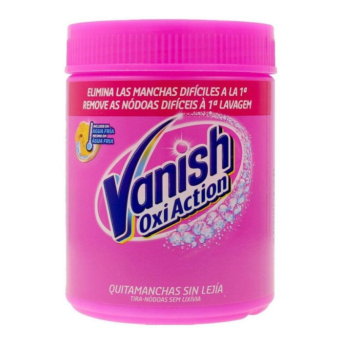 Vanish Oxi Action Potente Detergente Quitamanchas Ropa Color con Oxígeno Activo para Manchas Difíciles Sin Lejía 450g