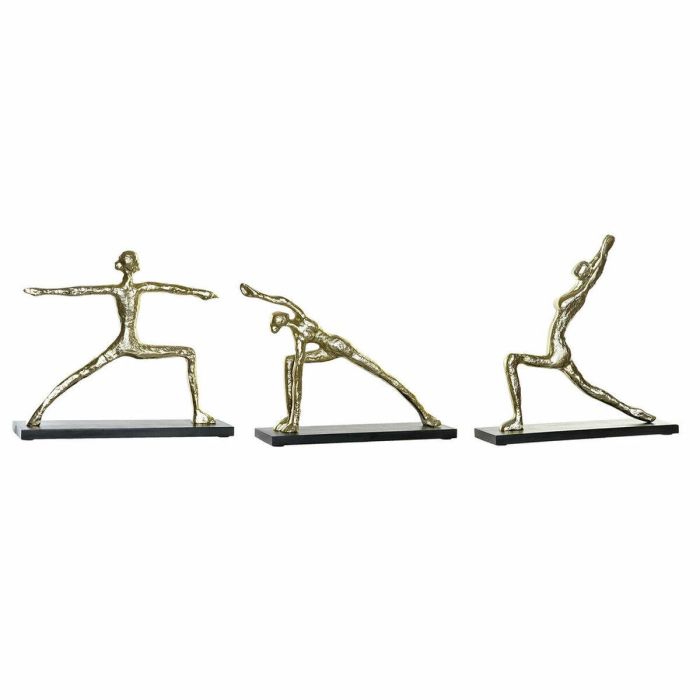 Figura Indio DKD Home Decor Dorado Negro 10 x 35 x 33 cm (3 Unidades) Figura Indio DKD Home Decor Dorado Negro 10 x 35 x 33 cm (3 Unidades)