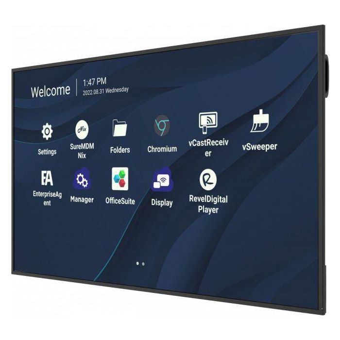 Viewsonic CDE7530 Pantalla 75" 4K UHD 3840x2160 HDMI USB-C LAN Wifi 500nits Antirreflectante Montaje VESA Negro 9