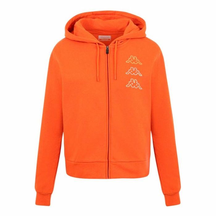 Sudadera con Capucha Unisex Kappa Kaimi Naranja Oscuro Sudadera con Capucha Unisex Kappa Kaimi Naranja Oscuro