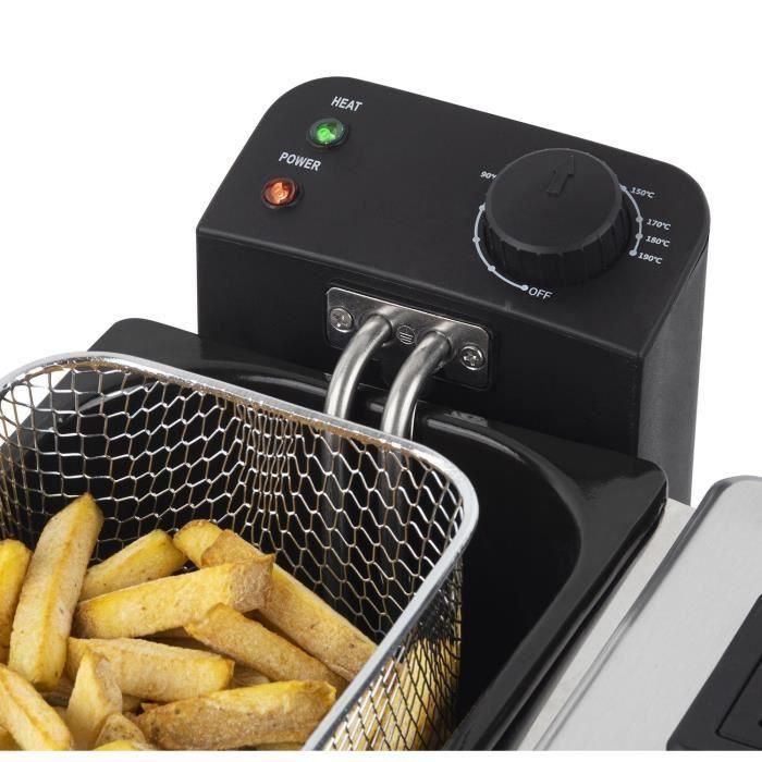 HKoeNIG DFX600 - Freidora doble sartén 2x3L - 3600W - 2 termostatos independientes - Cestas extraíbles - Filtros antiolor - Acero 4 HKoeNIG DFX600 - Freidora doble sartén 2x3L - 3600W - 2 termostatos independientes - Cestas extraíbles - Filtros antiolor - Acero 4