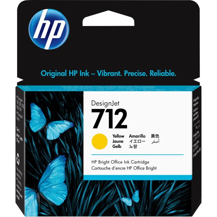 HP Tinta Amarillo Designjet T200 - T600 - Nº 712