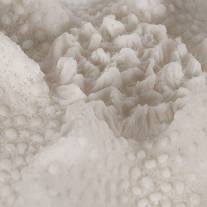 Lámpara de mesa Blanco Resina Piedra Arena 31,8 x 28 x 16,5 cm