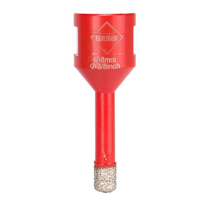 Rubi R5989 Broca Drygres Ø8mm Anclaje M14 para Amoladora Corte Seco en Gres Porcelánico, Cerámica, Mármol y Granito 3