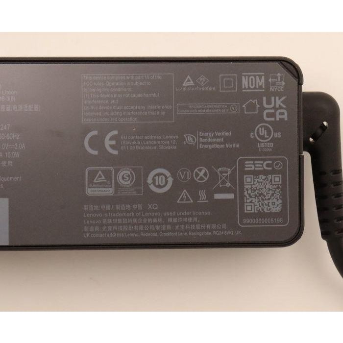 Lenovo 45W AC adapter charger with Slim Tip connector, USB-C interface, compatible with ThinkPad Helix (Type 3xxx) laptops. 10 Lenovo 45W AC adapter charger with Slim Tip connector, USB-C interface, compatible with ThinkPad Helix (Type 3xxx) laptops. 10