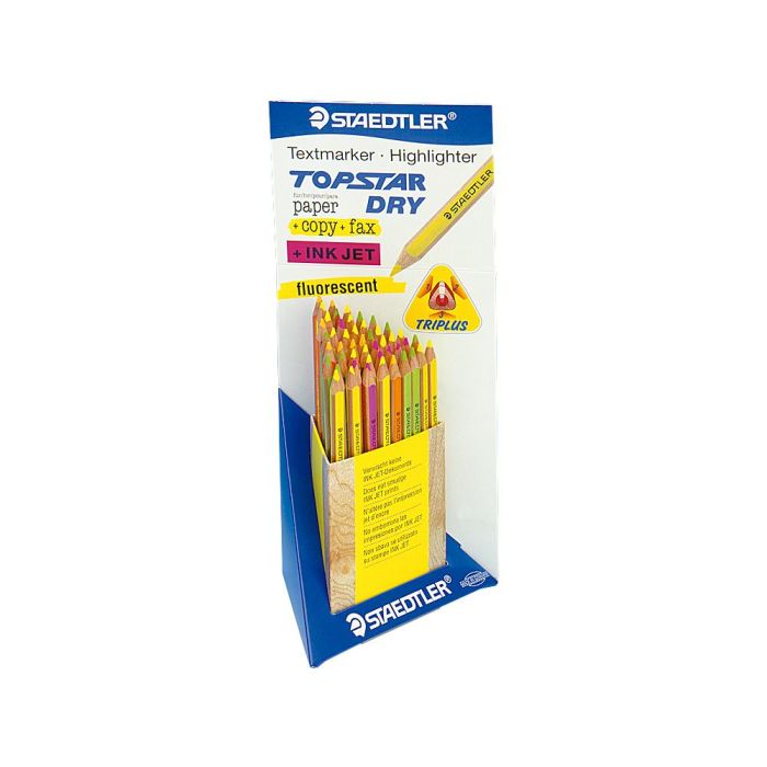 Lapices Fluorescente Staedtler Top Star Expositor De 48 Unidades Colores Surtidos 1