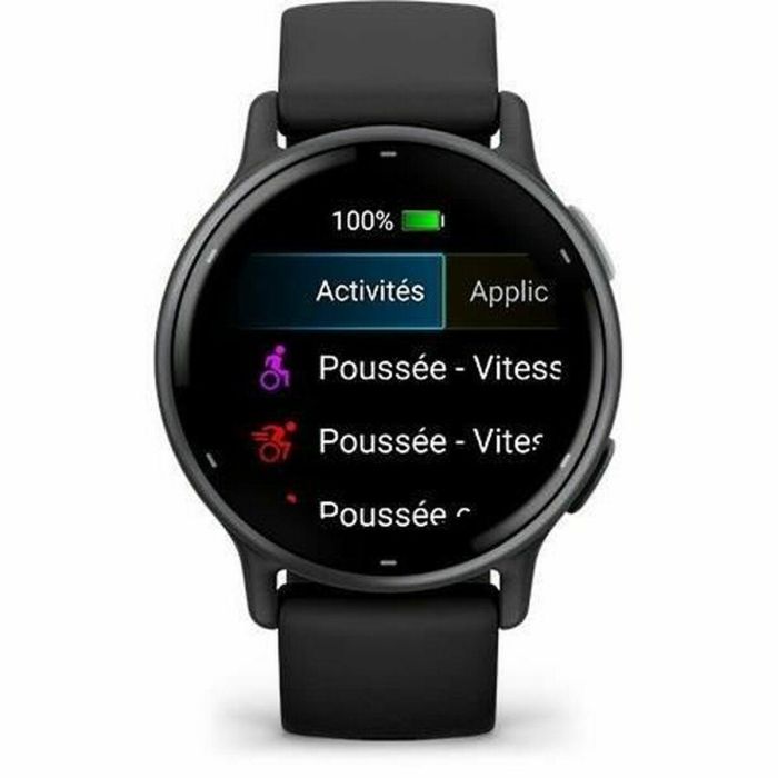 Garmin AAAAH39016 Reloj GPS Vivoactive 5, Smartwatch con WiFi, Pantalla 30.4mm (1.2"), Gris con Correa Negra 25