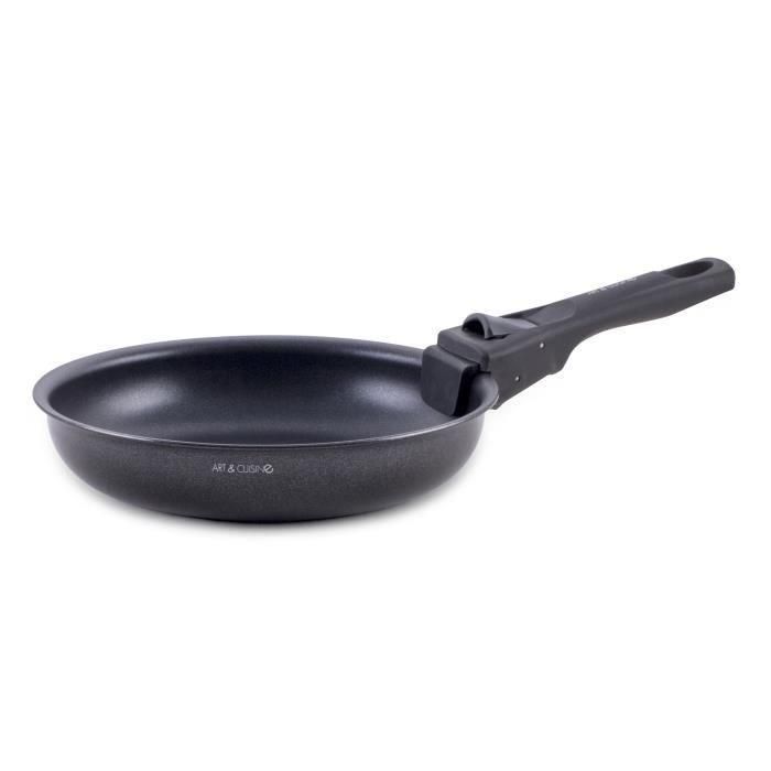 Batería de cocina - Todo tipo de fuegos, incluida inducción - ART & CUISINE - AC1824 - Aluminio - 18 piezas - Antiadherente - Mango extraíble 2 Batería de cocina - Todo tipo de fuegos, incluida inducción - ART & CUISINE - AC1824 - Aluminio - 18 piezas - Antiadherente - Mango extraíble 2