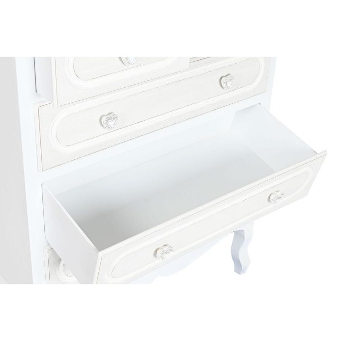 Comoda Romantico DKD Home Decor Blanco Beige 42 x 105 x 80 cm 4 Comoda Romantico DKD Home Decor Blanco Beige 42 x 105 x 80 cm 4
