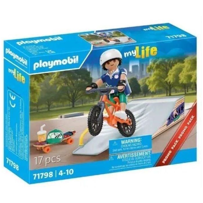 Playmobil 71798 Promo Pack Snowboarder Skateboarder con Rampa para Niños +4 Años 0 Playmobil 71798 Promo Pack Snowboarder Skateboarder con Rampa para Niños +4 Años 0