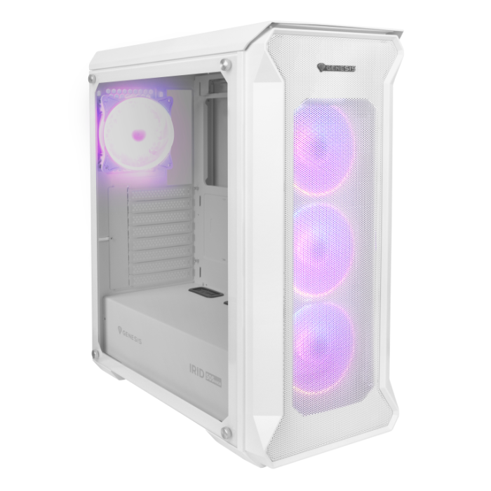 GENESIS Irid 505 ARGB Midi Tower Blanco GENESIS Irid 505 ARGB Midi Tower Blanco