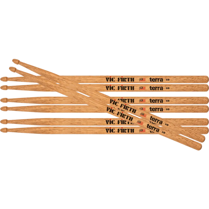 Vic Firth Baquetas American Classic Terra 5B (Pack 4) 0
