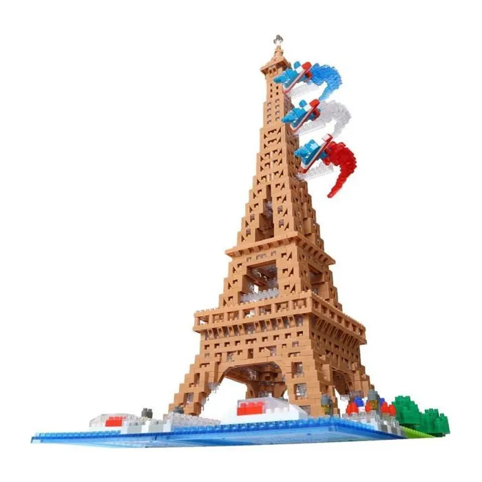 Bandai NB057 Torre Eiffel Nanoblock, 500 Piezas, Bloques de Construcción Educativos para Niños a Partir de 8 Años, Modelo DIY 4