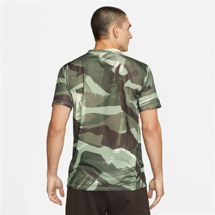 Camiseta de Manga Corta Hombre Nike Dri-FIT Verde M 3