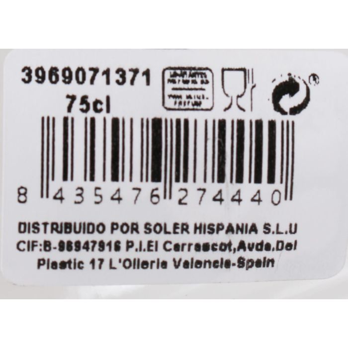 Inde Botella de Vidrio 75 cl con Tapón Hermético "Meca" (6 Unidades)