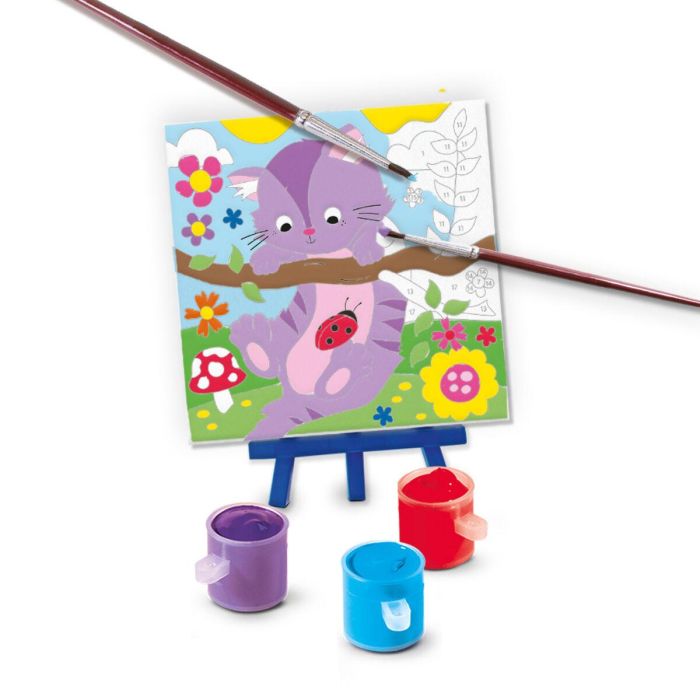 Set de Dibujo SES Creative Paint by number on canvas 1 Set de Dibujo SES Creative Paint by number on canvas 1