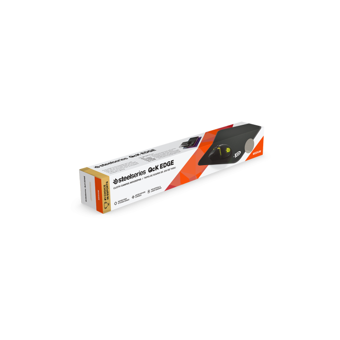 SteelSeries Qck Edge Medium Alfombrilla de ratón para juegos Negro - 320x270 mm - 63822 2 SteelSeries Qck Edge Medium Alfombrilla de ratón para juegos Negro - 320x270 mm - 63822 2