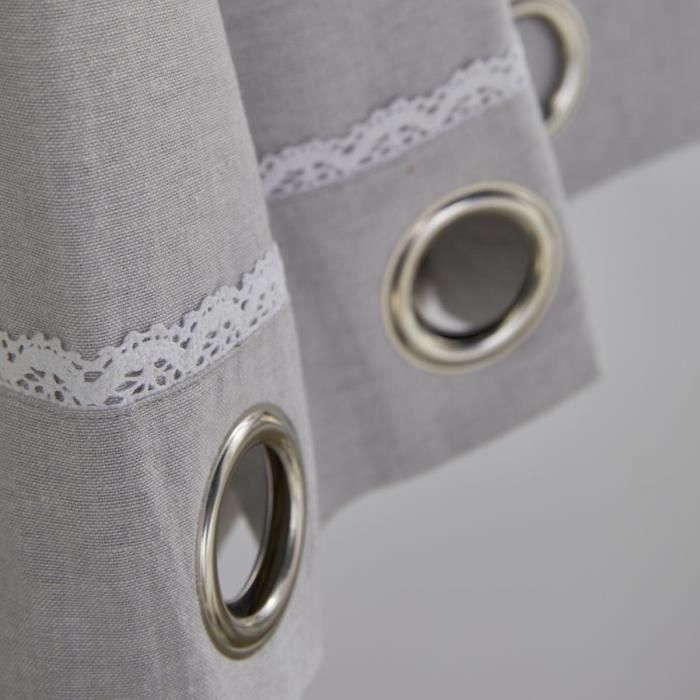 Cortina - HOY - CHARME - Chambray Constance - 140 x 240 cm 2 Cortina - HOY - CHARME - Chambray Constance - 140 x 240 cm 2
