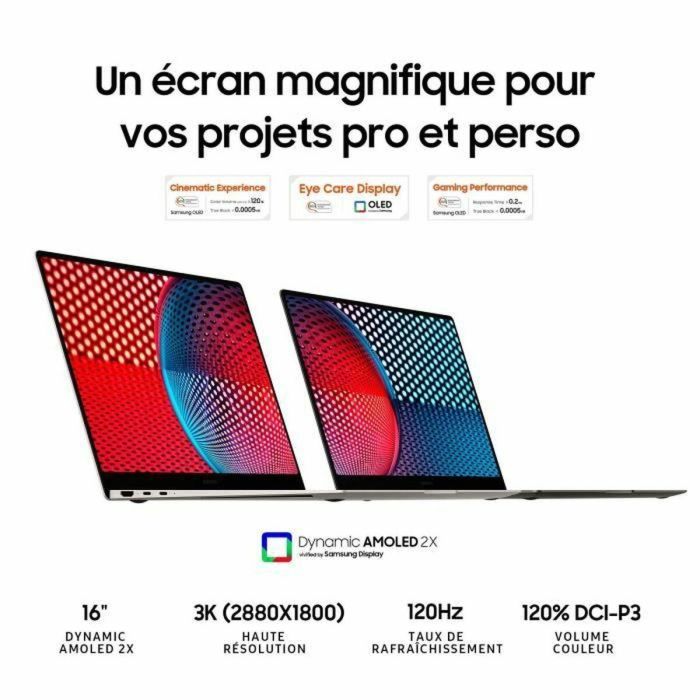 Portátil Samsung Galaxy Book3 Pro de 16 pulgadas, Intel Core i7, 1360P, Evo, 16 GB de RAM, 512 GB de SSD 2 Portátil Samsung Galaxy Book3 Pro de 16 pulgadas, Intel Core i7, 1360P, Evo, 16 GB de RAM, 512 GB de SSD 2