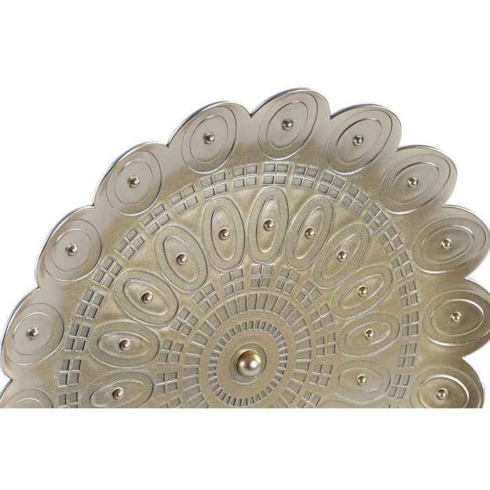 Decoracion Pared Moderno DKD Home Decor Blanco Dorado 2 x 35 x 35 cm Set de 3 (2 Unidades) 2