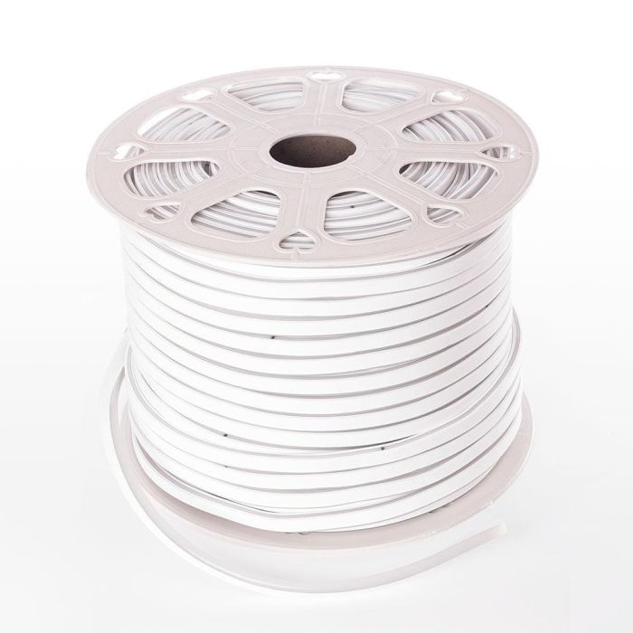 Tira LED Manguera "Neon Flex" 6W 6000ºK 220VAC 8x16mm Simple 120xSMD2835 6W/M x1M 40.000H  [HO-NSPVC8x16SOY220CW] 57