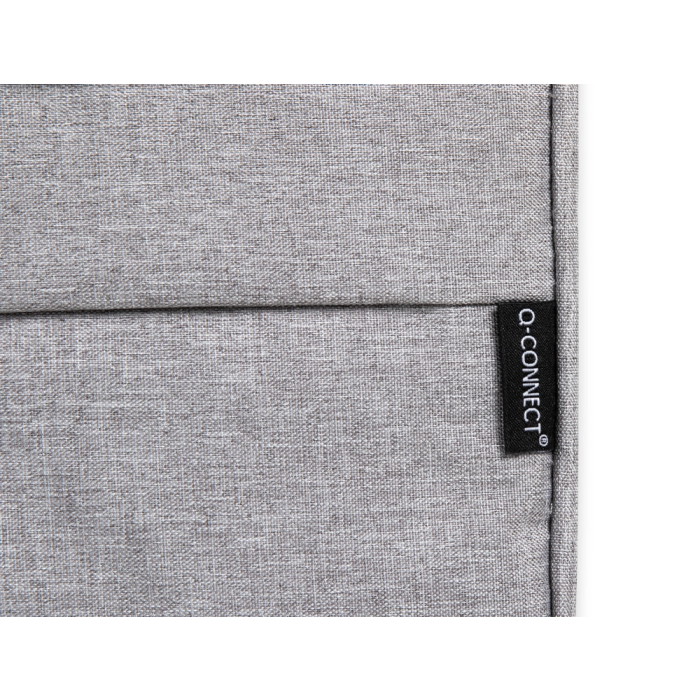 Q-connect Funda para Portátil 15,6'' con Asas Retractiles, Cremallera y 3 Bolsillos Exteriores, Gris 3