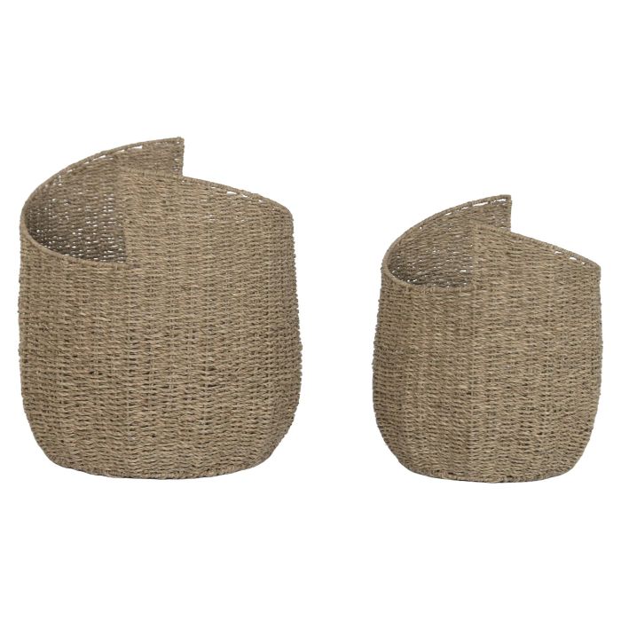 DKD Home Decor Cesta Balines Natural 43 x 49 x 43 cm Set de 2 Unidades DKD Home Decor Cesta Balines Natural 43 x 49 x 43 cm Set de 2 Unidades