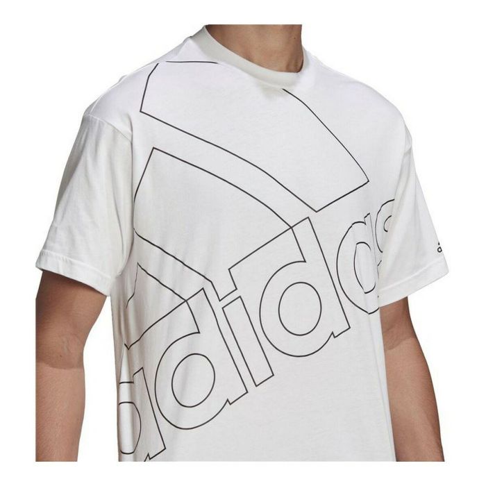 Camiseta de Manga Corta Hombre Adidas Giant Logo Blanco M 2