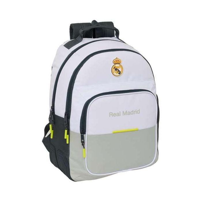 Safta Mochila Doble con Cantoneras Adaptable a Carro Real Madrid 1ª Equipación 25/26 420x320x150 mm