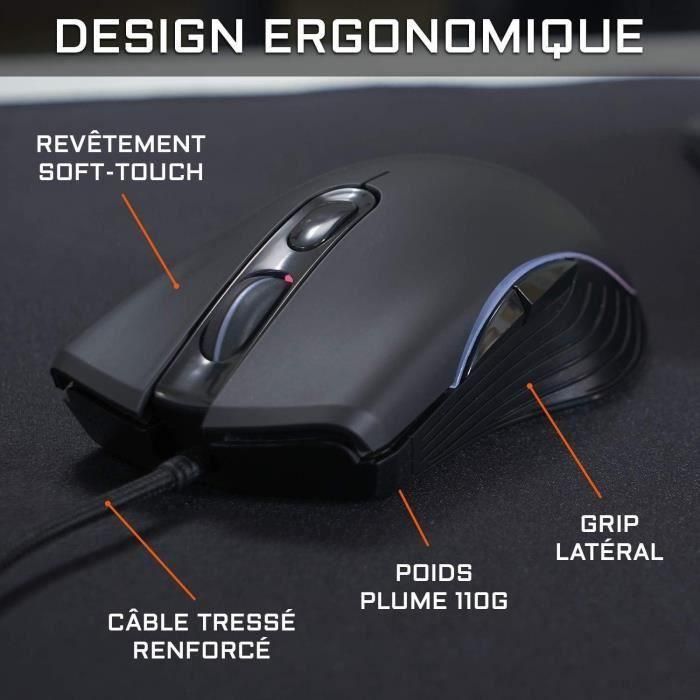 Combo KRYPTON - THE G-LAB - Paquete retro de teclado y mouse para juegos con cable - Iluminación RGB 5 Combo KRYPTON - THE G-LAB - Paquete retro de teclado y mouse para juegos con cable - Iluminación RGB 5