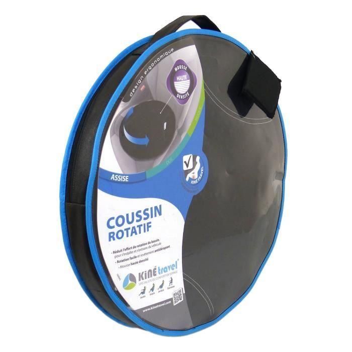 Kine Travel Cojín Giratorio / Disco de Transferencia para Coche, Facilita Entrada y Salida, Aprobado por Fisioterapeuta 39x39x6 cm 2 Kine Travel Cojín Giratorio / Disco de Transferencia para Coche, Facilita Entrada y Salida, Aprobado por Fisioterapeuta 39x39x6 cm 2