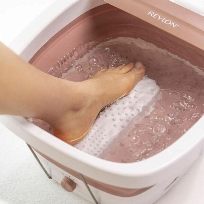 REVLON RVFB7034E Ultimate Foot Spa - Thalasso Baño de pies plegable y compacto - 3 temperaturas - Función de burbuja