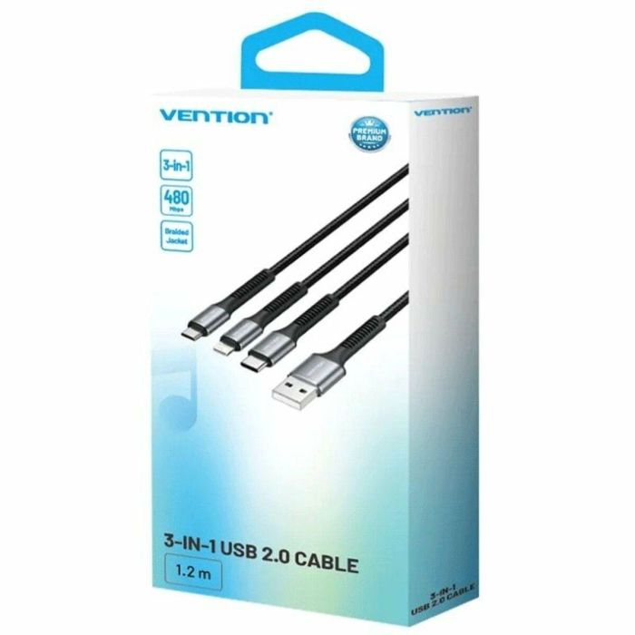 Cable USB a Lightning Vention H18BAV 1