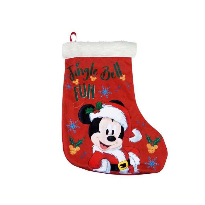 Calcetin papa noel 42cm mickey mouse "happy smiles" Calcetin papa noel 42cm mickey mouse "happy smiles"