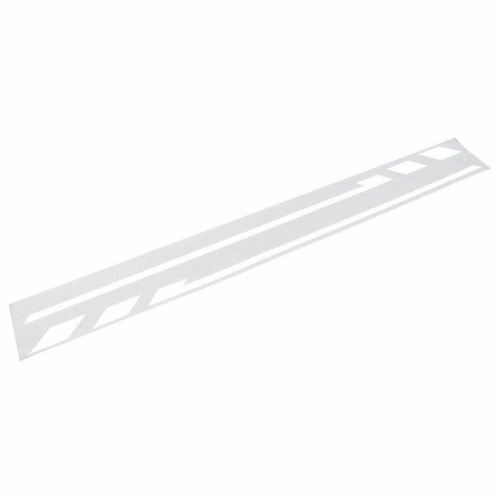 Foliatec FO34482 Pegatinas Rayas Decorativas Blancas para Espejos Retrovisores Laterales, Autoadhesivas, Resistentes al Lavado, 35.5x1.3cm