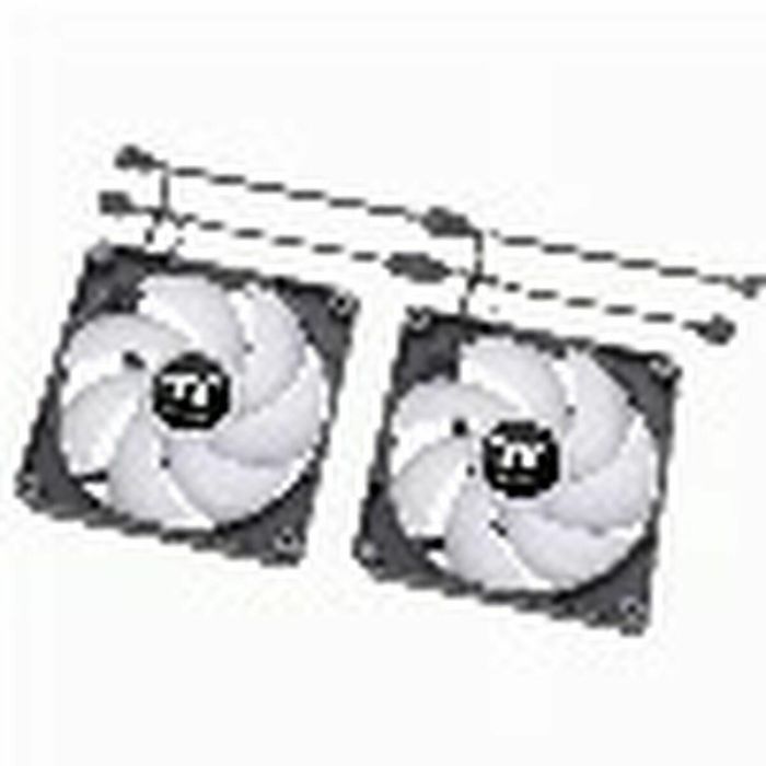 Thermaltake CT140 ARGB Sync Ventilador de Torre PC, Iluminación ARGB Sincronizable, Rodamiento Hidráulico, Negro, 2 Unidades 5 Thermaltake CT140 ARGB Sync Ventilador de Torre PC, Iluminación ARGB Sincronizable, Rodamiento Hidráulico, Negro, 2 Unidades 5