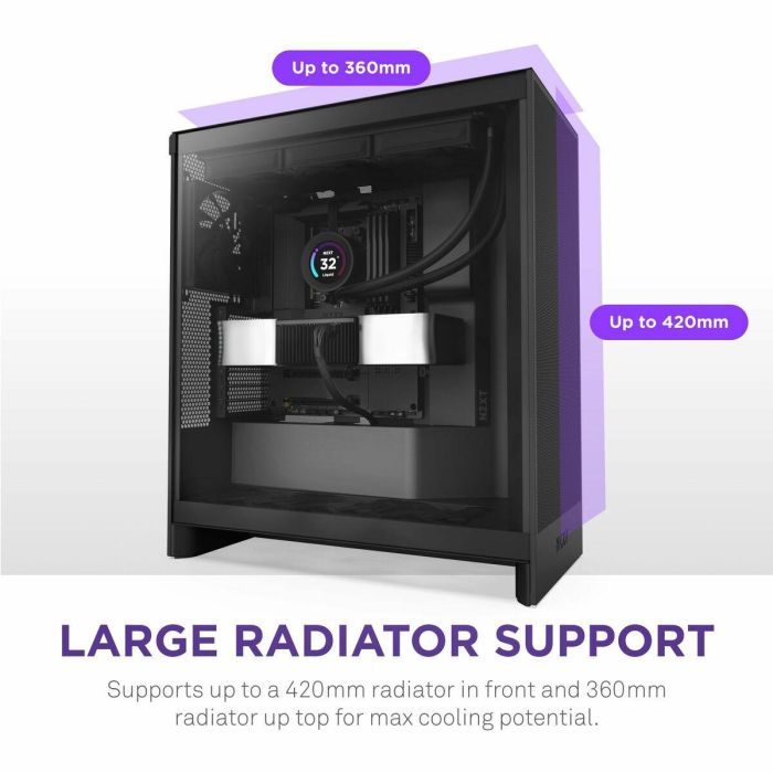 Caja Semitorre ATX NZXT H7 Flow Midi Negro 9 Caja Semitorre ATX NZXT H7 Flow Midi Negro 9