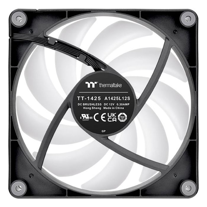 Thermaltake CT140 Reverse ARGB Ventilador de Caja de Ordenador 14 cm Negro 2 Piezas