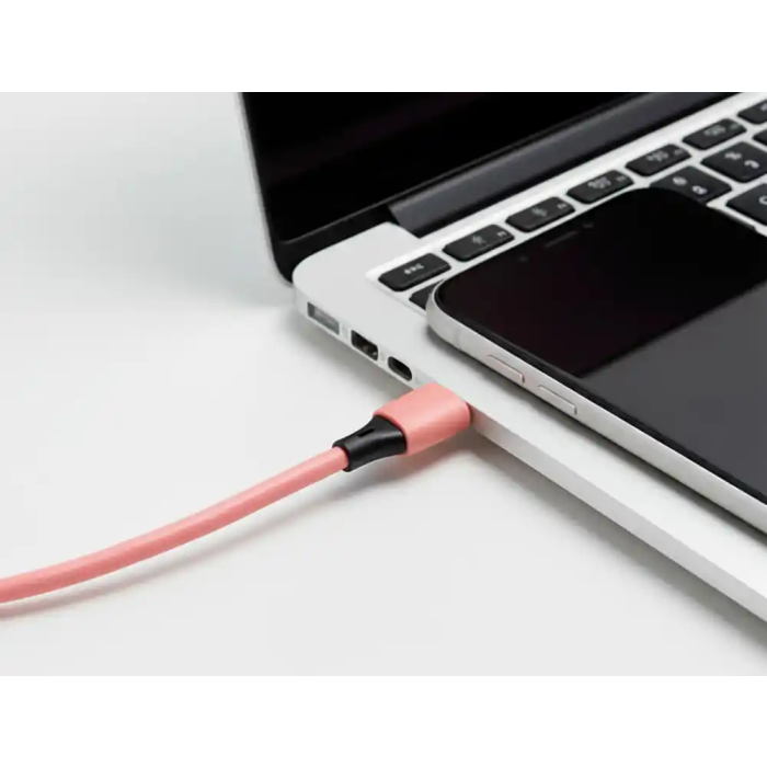 Q-connect Cable USB-C a USB-C PVC 1m Rosa 3