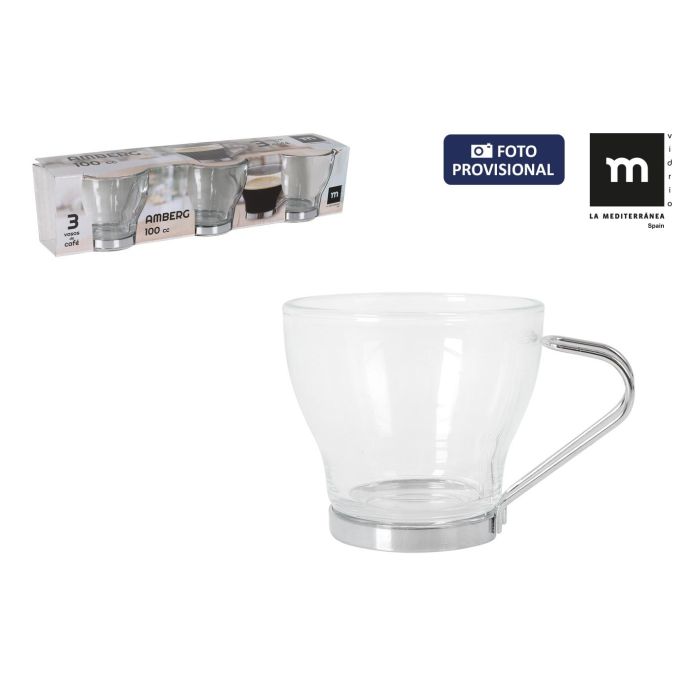 La Mediterranea Set de 3 Vasos de Café Amberg 100 cc (24 Cajas) 0 La Mediterranea Set de 3 Vasos de Café Amberg 100 cc (24 Cajas) 0