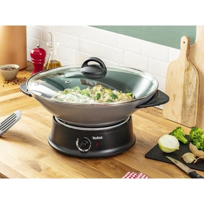 TEFAL - Wok con tapa de vidrio - WO300010 3 TEFAL - Wok con tapa de vidrio - WO300010 3