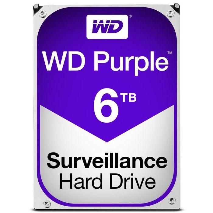 Western Digital Disco Duro Interno WD Purple 6TB 3.5" SATA 6Gb/s 5400 RPM 64MB para Videovigilancia 24/7 Hasta 64 Cámaras 0 Western Digital Disco Duro Interno WD Purple 6TB 3.5" SATA 6Gb/s 5400 RPM 64MB para Videovigilancia 24/7 Hasta 64 Cámaras 0