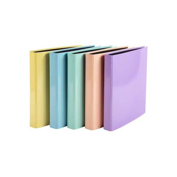Carpeta De Anillas Exacompta Aquarel Carton Forrado A4 4 An.25Mm Surtido (5 Col.) (Set de 10)