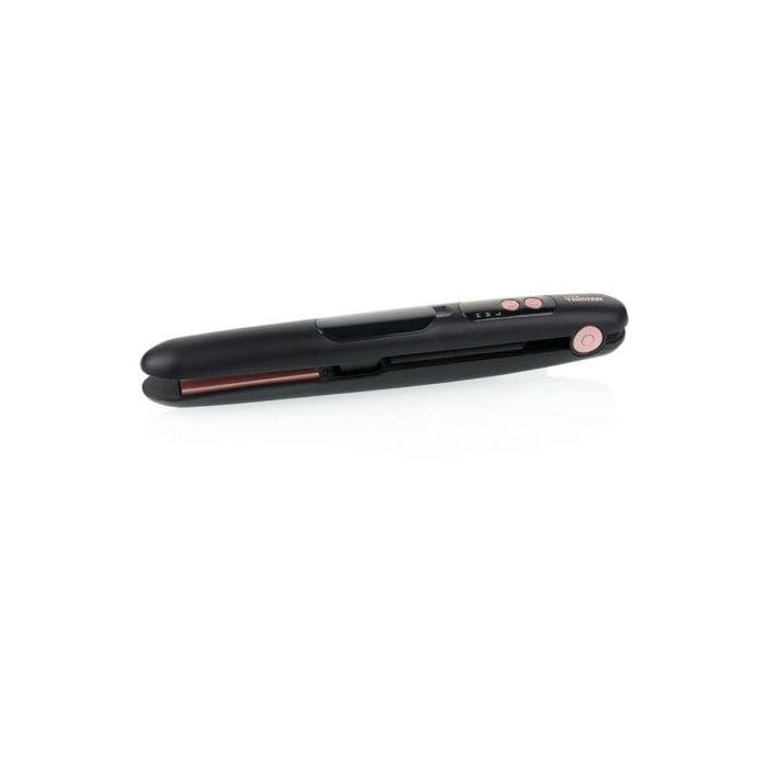 Tristar HD-2501 Plancha de Pelo Inalámbrica con Vapor y Placas Cerámicas, 3 Temperaturas, Carga USB-C, Viaje - Negro/Rosa Tristar HD-2501 Plancha de Pelo Inalámbrica con Vapor y Placas Cerámicas, 3 Temperaturas, Carga USB-C, Viaje - Negro/Rosa