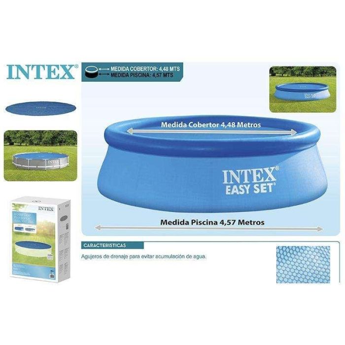 Cubrepiscinas Intex 28013 Redondo Solar Ø 457 cm 2