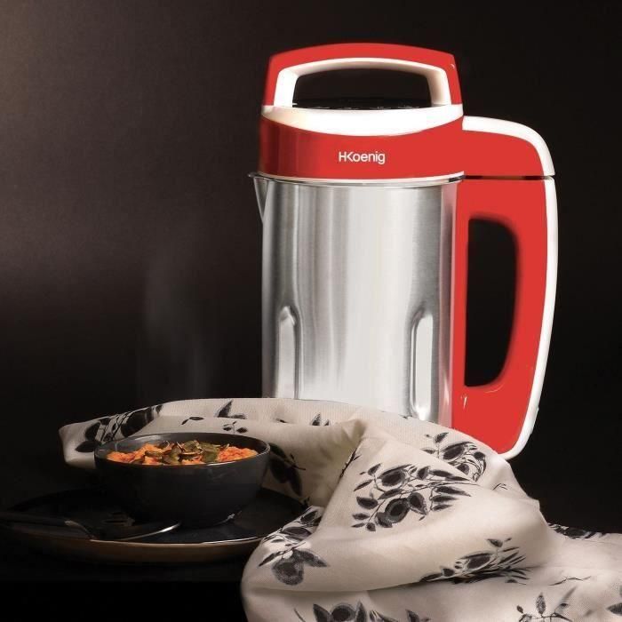 H.Koenig MXC18 Batidora con Calefacción 850 W, 1,1 L, Acero Inoxidable, 2 Programas de Cocción 4 H.Koenig MXC18 Batidora con Calefacción 850 W, 1,1 L, Acero Inoxidable, 2 Programas de Cocción 4