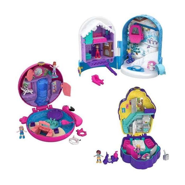Polly Pocket HRD35 Caja Compacta Mini Muñeca, Temática Oso Fresa 2 Polly Pocket HRD35 Caja Compacta Mini Muñeca, Temática Oso Fresa 2