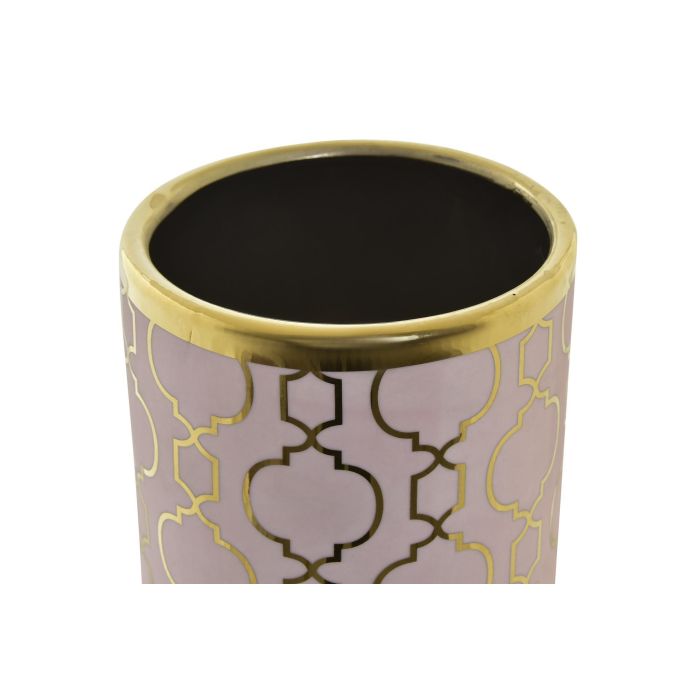 DKD Home Decor Jarrón Decorativo de Porcelana Oriental en Tonos Rosa y Dorado de la Colección Zeman, ideal para embellecer cualquier Hogar o Espacio, 14x32x14 cm 1 DKD Home Decor Jarrón Decorativo de Porcelana Oriental en Tonos Rosa y Dorado de la Colección Zeman, ideal para embellecer cualquier Hogar o Espacio, 14x32x14 cm 1